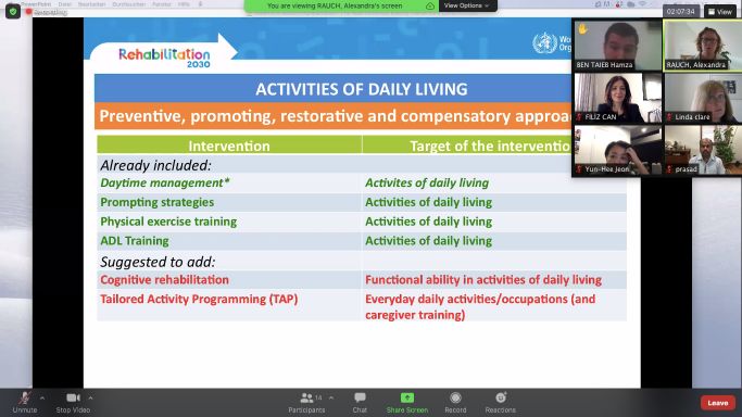 Geriatric Physiotherapy Association Meetings